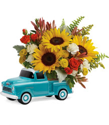 Chevy Pickup Bouquet from Clifford's where roses are our specialty